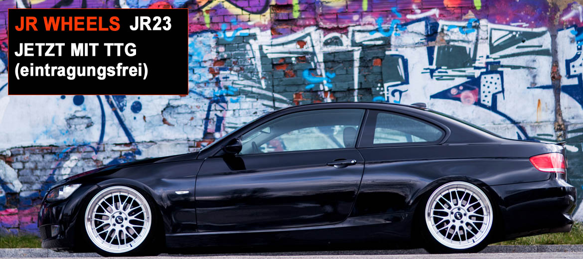 JR Wheels JR23 mit TTG Gutachten, eintragungsfrei