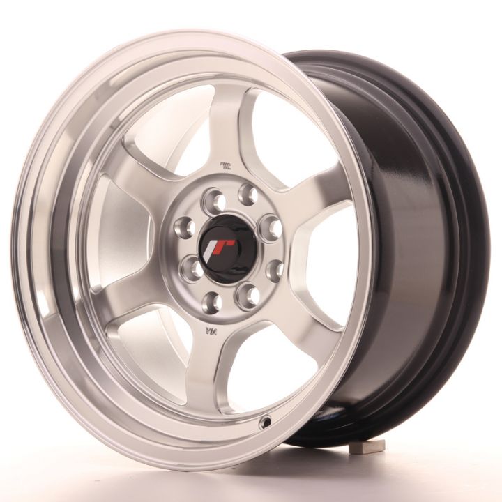 Japan Racing Wheels<br>JR12 Hyper Silver Polished Lip (15x7.5)