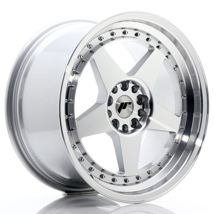 Japan Racing Wheels<br>JR6 Silver Machined (18x9)