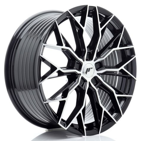 Japan Racing Wheels<br>JR49 Gloss Black Machined (20x9)