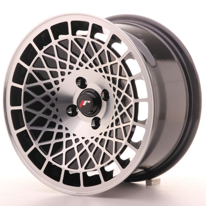 Japan Racing Wheels<br>JR14 Black Machined (15&Prime;)