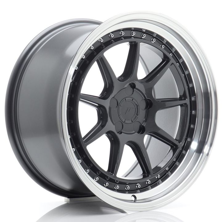 Japan Racing Wheels<br>JR47 Hyper Gray Machined (18x9.5)
