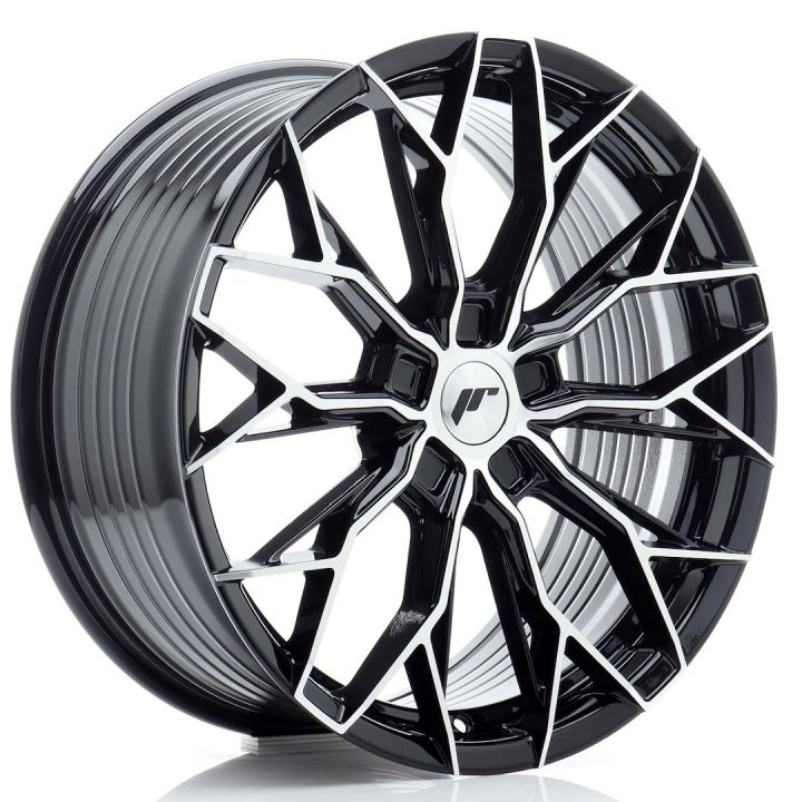 Japan Racing Wheels<br>JR49 Gloss Black Machined (19x8.5)