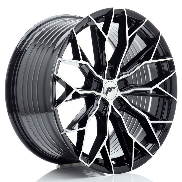 Japan Racing Wheels<br>JR49 Gloss Black Machined (19x9.5)