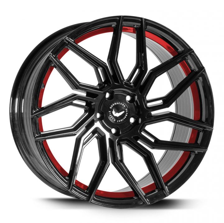 Barracuda<br>Dragoon - Higloss Black Trimline Red (20x8.5)