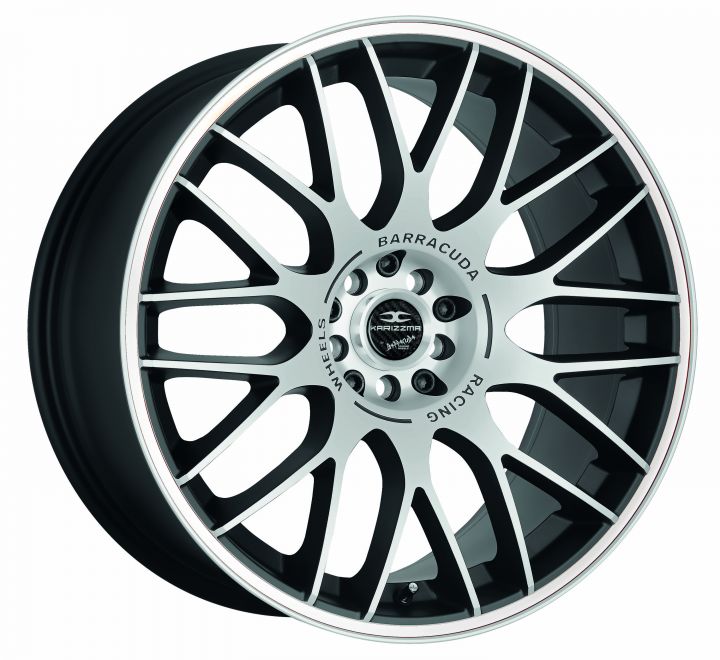 Barracuda<br>Karizzma - Matt Black Polished Color Trim Weiss (19x8.5)