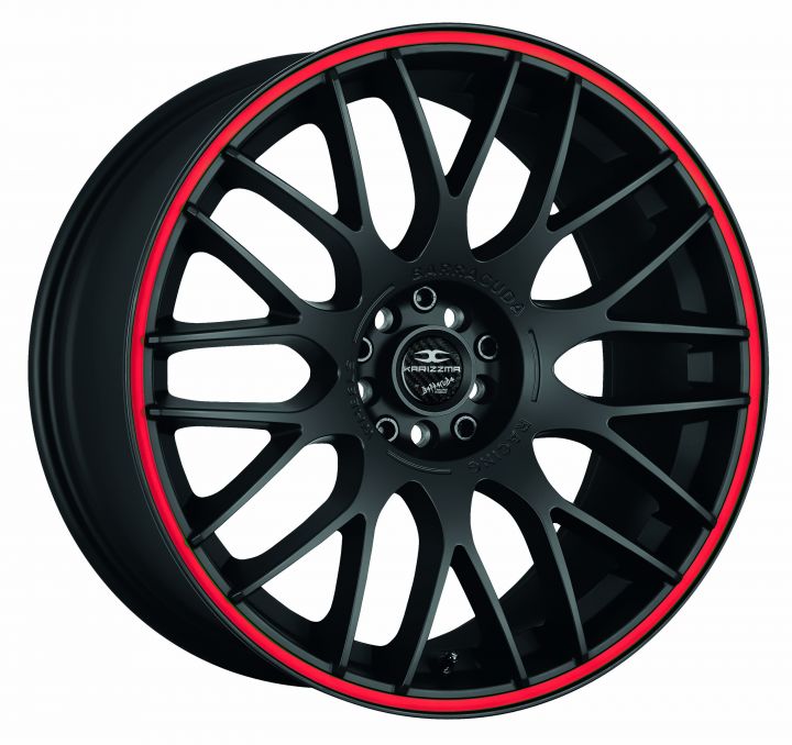 Barracuda<br>Karizzma - Matt Black Puresports Color Trim Rot (18x9)
