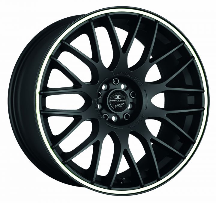 Barracuda<br>Karizzma - Matt Black Puresports Color Trim Weiss (19x9.5)