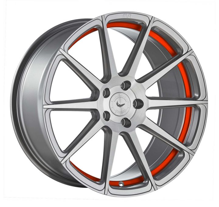 Barracuda<br>Project 2.0 - Silver Brushed Trimline Red (19x8.5)