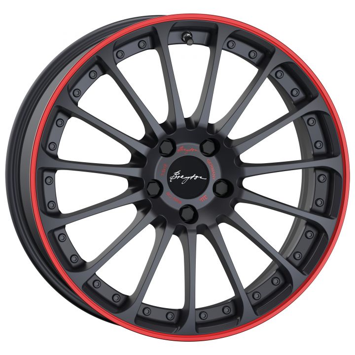 Breyton<br>Magic CW - Matt Grey mit Red Anodized Lip (19x8,5)