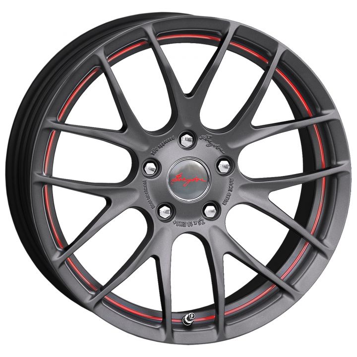 Breyton<br>Race GTS-R - Matt Gun mit Red Undercut Area (18x7.5)
