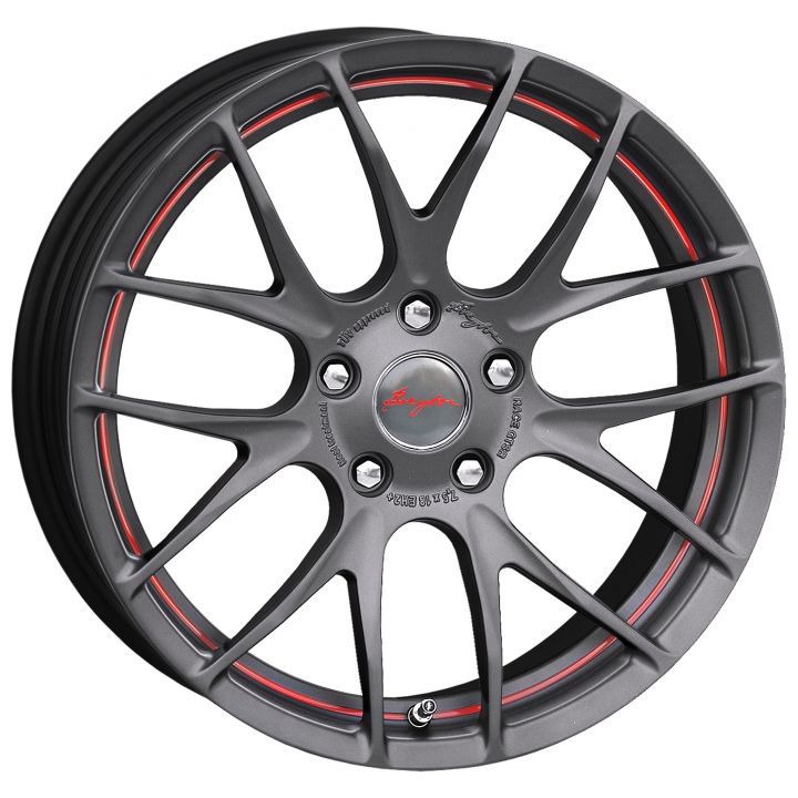 Breyton<br>Race GTS-R - Matt Gun mit Red Undercut Area (18x8.5)