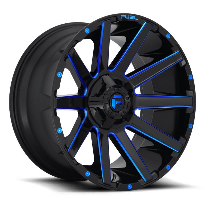 Fuel Wheels<br>Contra Matte Black Milled Blue (18x9)