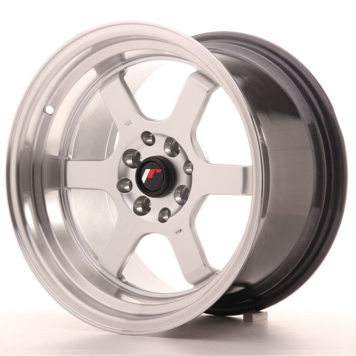 Japan Racing Wheels<br>JR12 Hyper Silver Polished Lip (16″)