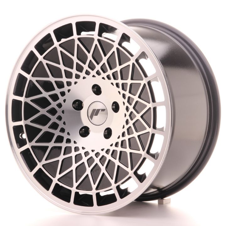 Japan Racing Wheels<br>JR14 Black Machined (18x8.5)