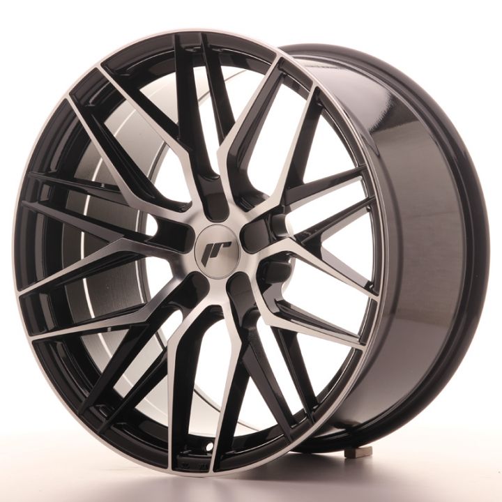 Japan Racing Wheels<br>JR28 Glossy Black Machined (20x10)