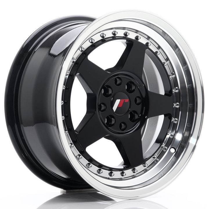 Japan Racing Wheels<br>JR6 Glossy Black (16x8)