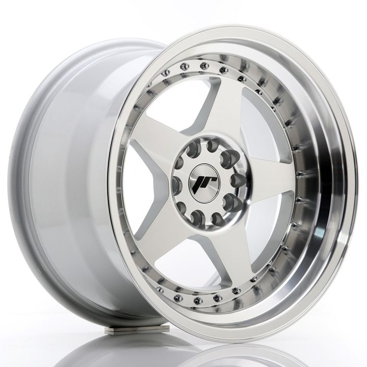 Japan Racing Wheels<br>JR6 Silver Machined (17x10)