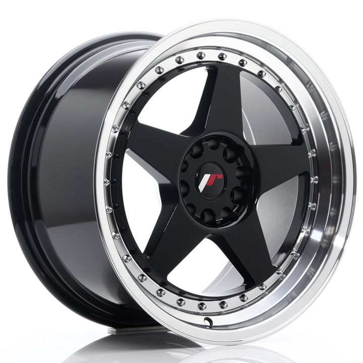 Japan Racing Wheels<br>JR6 Glossy Black (18x9.5)