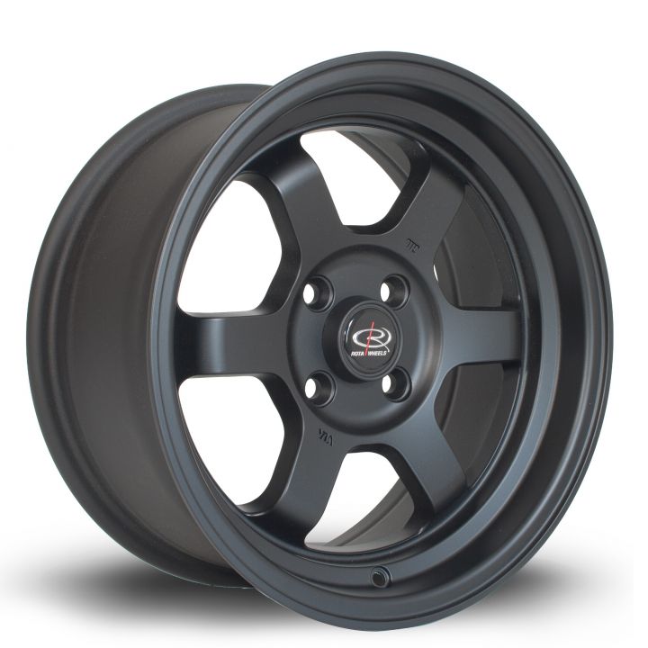 Rota Wheels<br>Grid-V Flat Black (15x7)