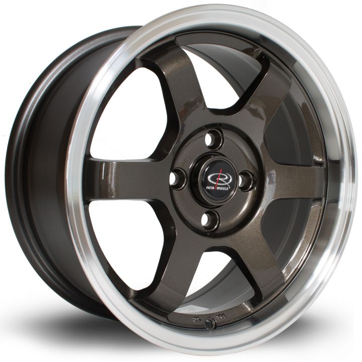 Rota Wheels<br>Grid-V Royal Gun Metallic (15x7)
