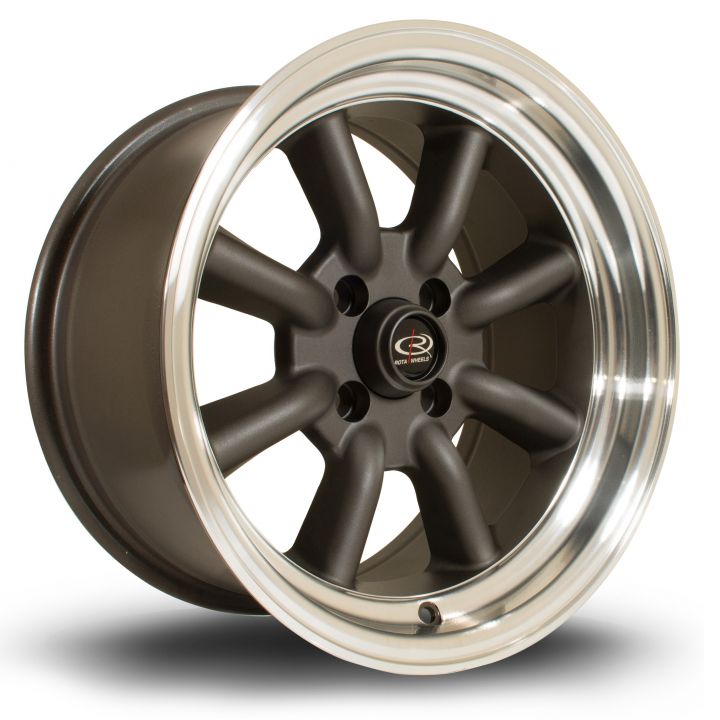 Rota Wheels<br>RK-R Royal Flat Gunmetal (15″)