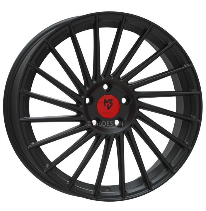 mbDESIGN<br>VR3 - Schwarz stumpfmatt (19x8.5)