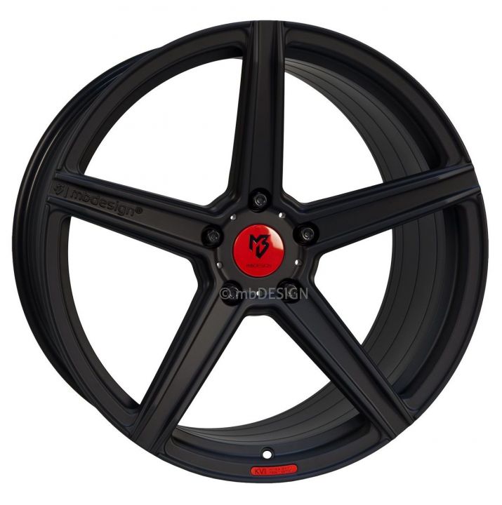 mbDESIGN<br>KV1S DC - Schwarz stumpfmatt (21x9.5)