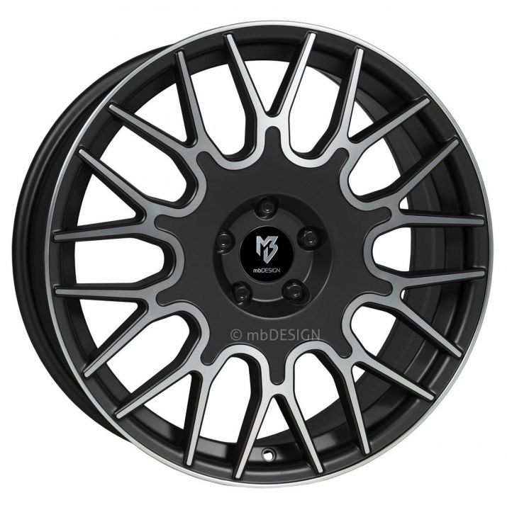 mbDESIGN<br>LV2 - Schwarz stumpfmatt poliert (20x8.5)