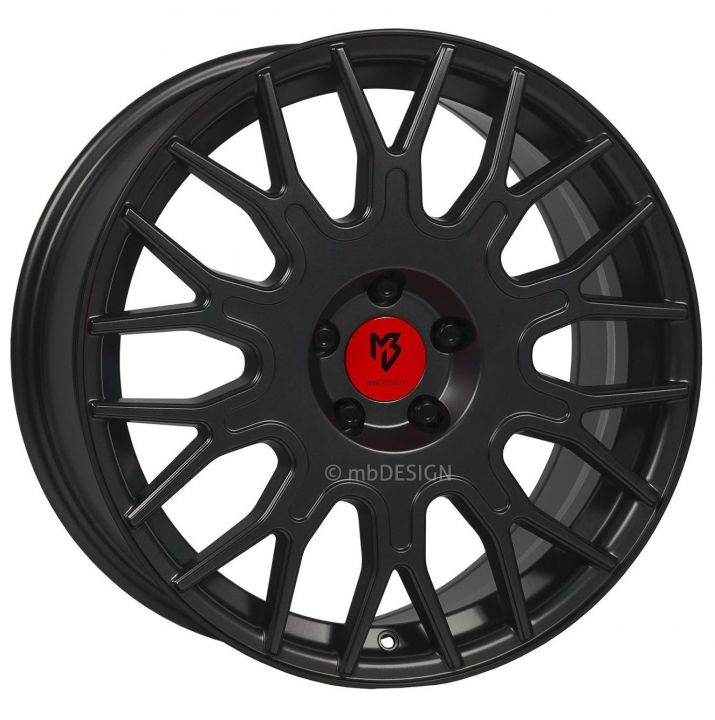 mbDESIGN<br>LV2 - Schwarz stumpfmatt (20x8.5)