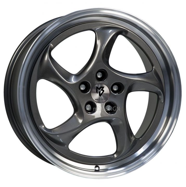 mbDESIGN<br>TURBO - Glanzgrau poliert (19x8.5)