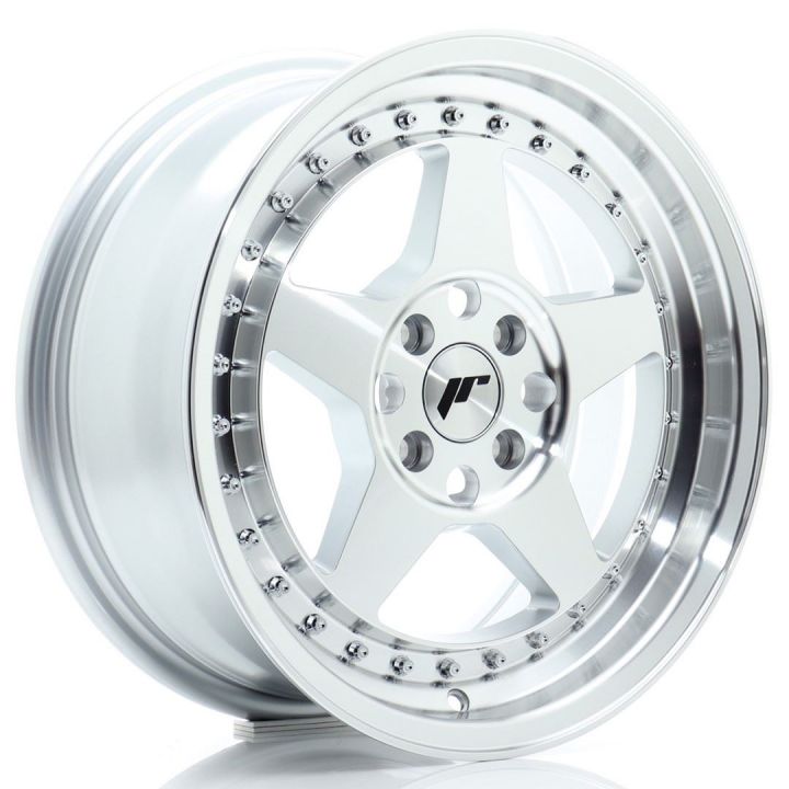 Japan Racing Wheels<br>JR6 Silver Machined (16x7)