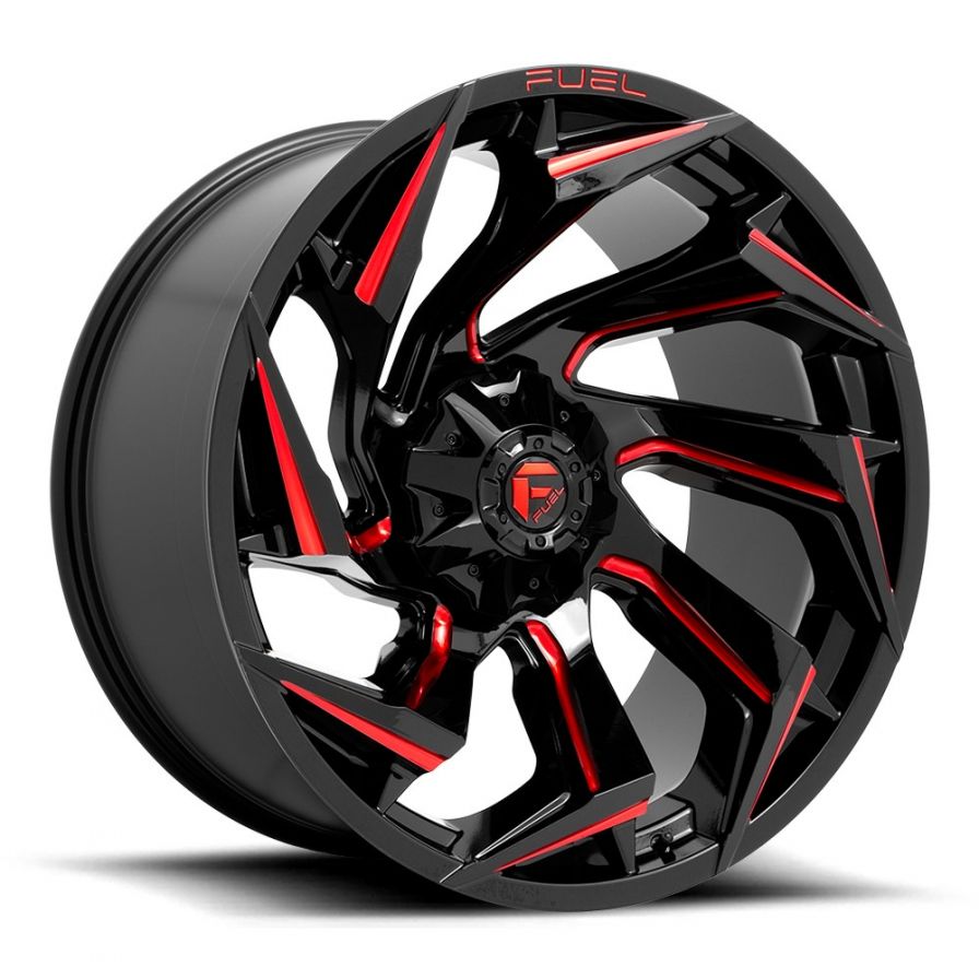 Fuel Wheels Reaction Black Milled Red Coat (20x9) Felgenhelden.de