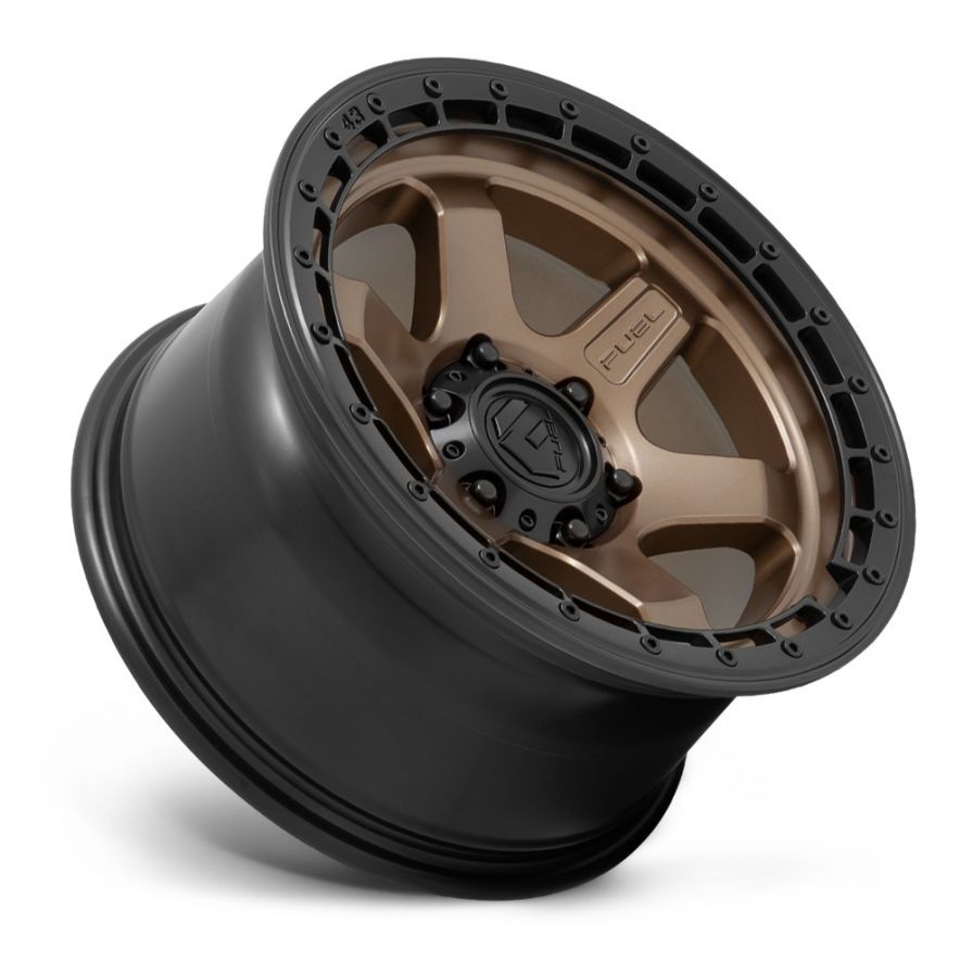 Fuel Wheels Block Matte Bronze Black Lip (17x9) Felgenhelden.de