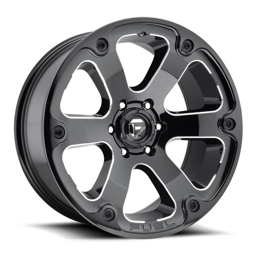 Fuel Wheels<br>Beast Matte Black Milled (17x9)