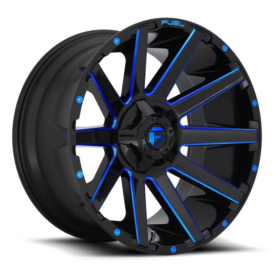 Fuel Wheels<br>Contra Matte Black Milled Blue (20x9)