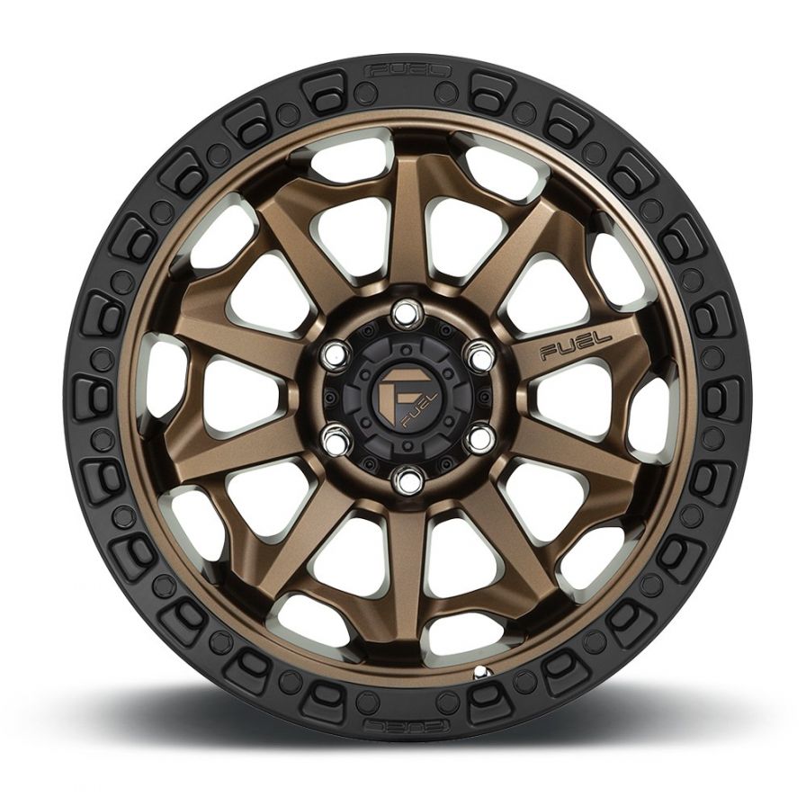 Fuel Wheels<br>Covert Matte Bronze Black Lip (18x9)