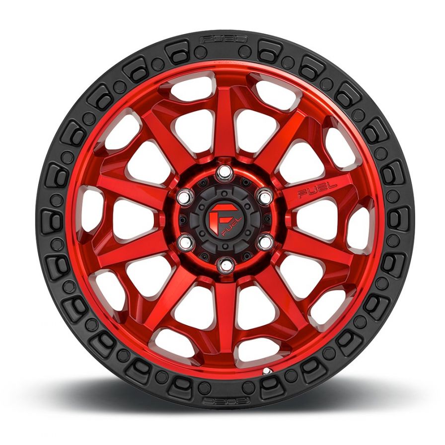 Fuel Wheels<br>Covert Candy Red Black Lip (20x9)