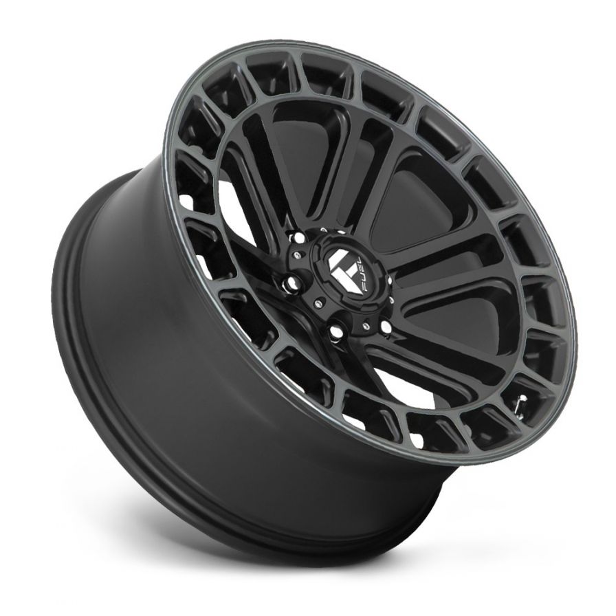 Fuel Wheels<br>Heater Matte Black Machined (20x9)