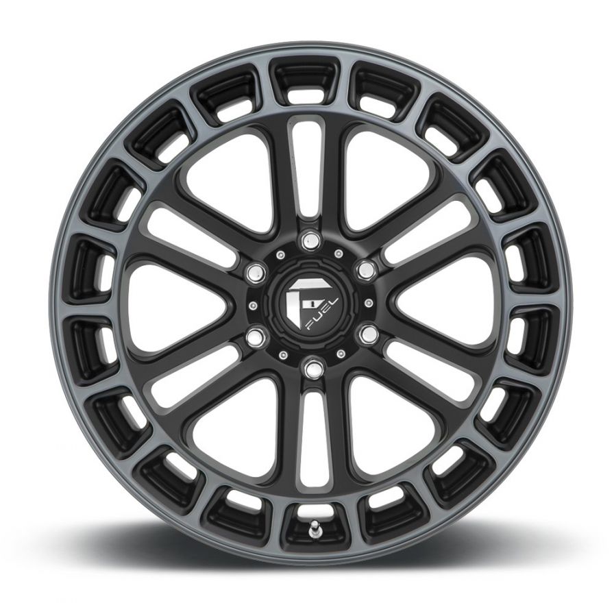 Fuel Wheels<br>Heater Matte Black Machined (20x9)