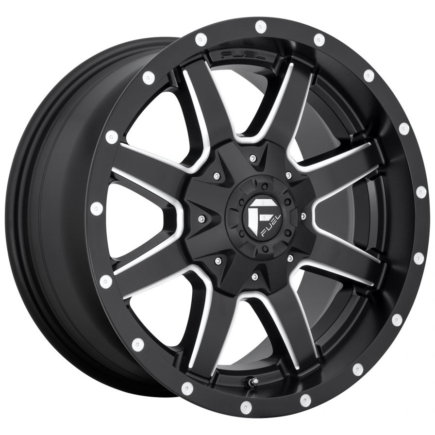 Fuel Wheels<br>Maverick Matte Black Milled (18x8)