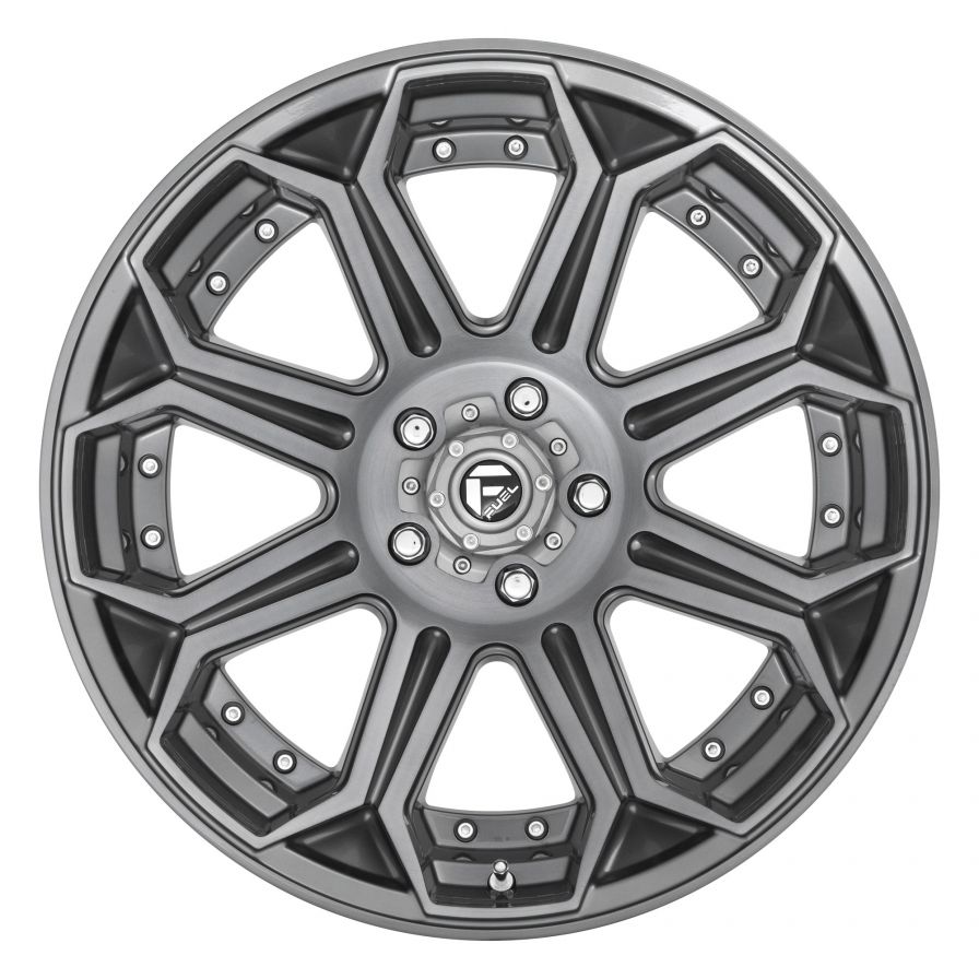 Fuel Wheels<br>Siege Brushed Gun Metal Grey (22x10)