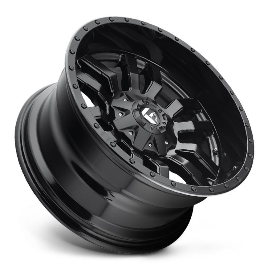 Fuel Wheels<br>Sledge Matte Black Gloss Lip (20x9)