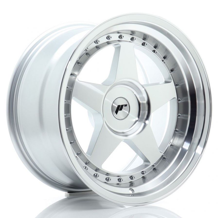 Japan Racing Wheels<br>JR6 Silver Machined (18x10)
