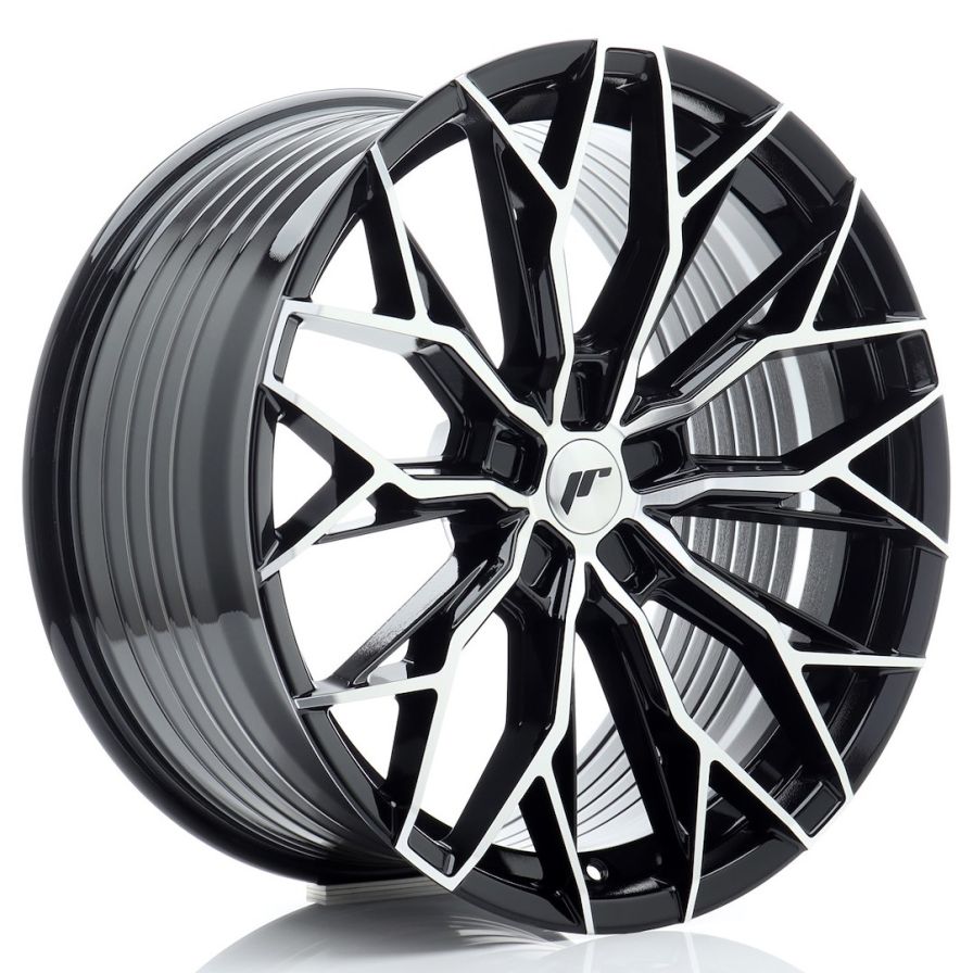 Japan Racing Wheels<br>JR49 Gloss Black Machined (20x10)