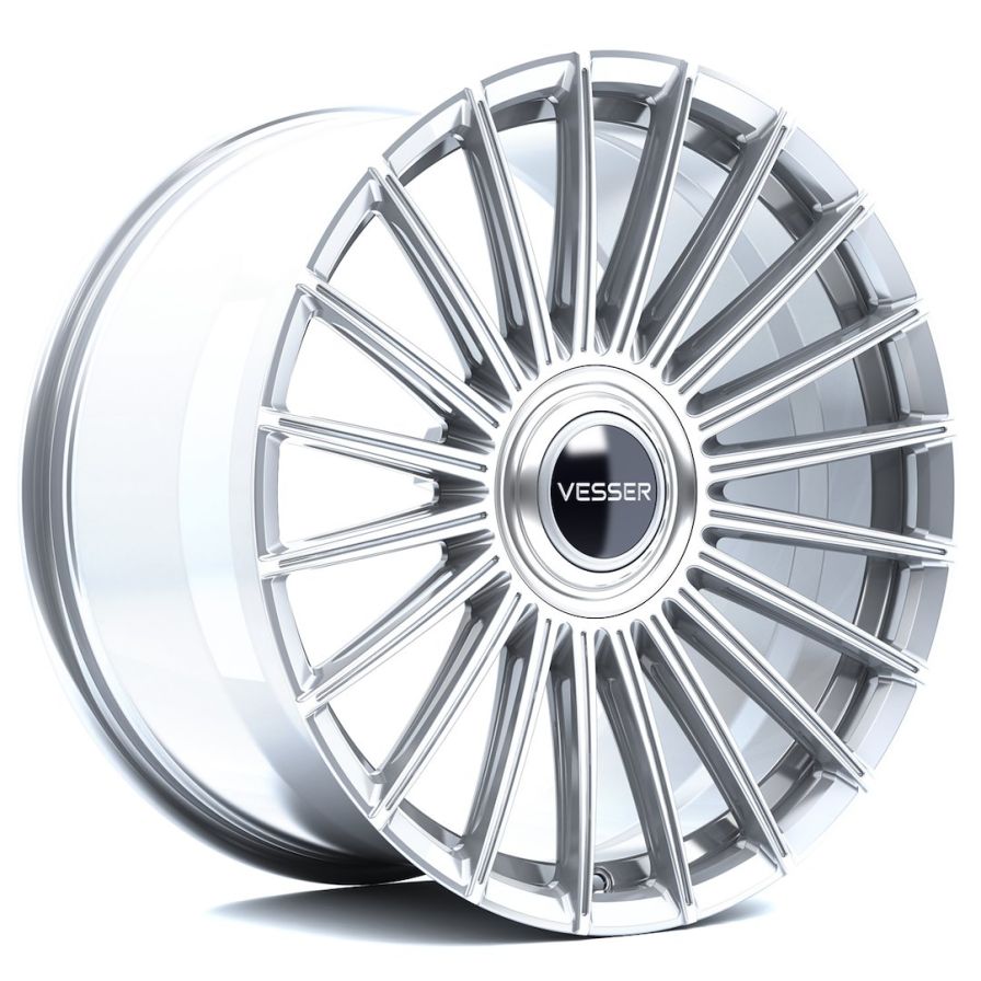 Vesser<br>VSR5  Silver Machined Face (22x10)