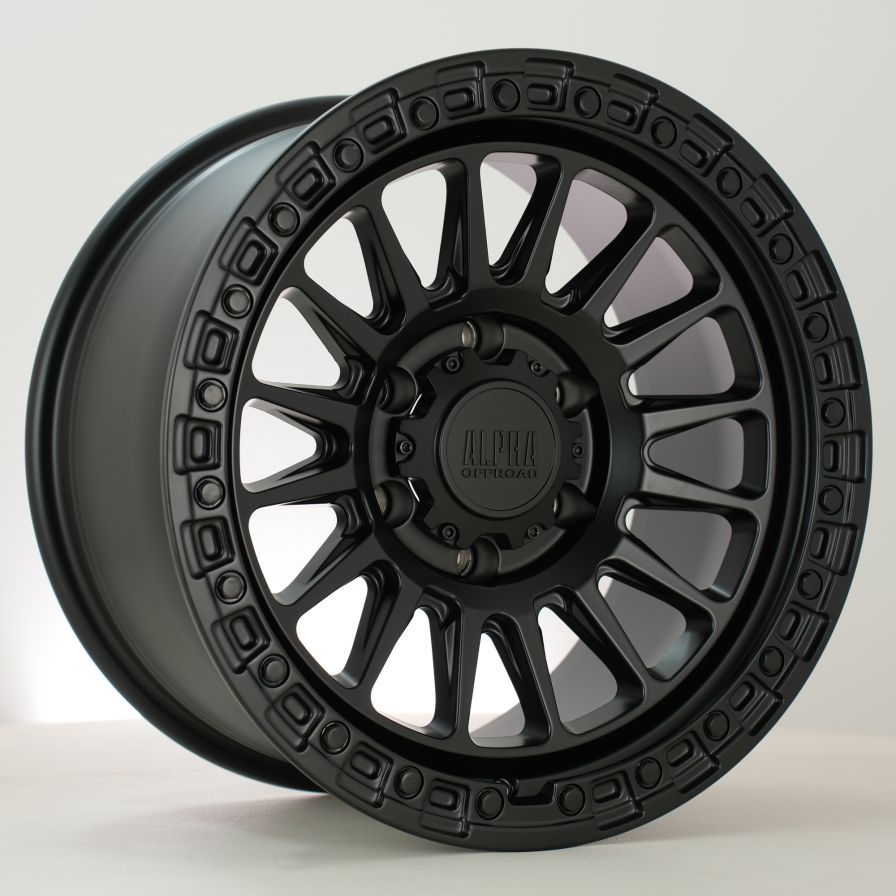 Alpha Offroad<br>Combat Flat Black (17x9)