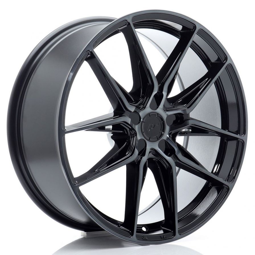 Japan Racing Wheels<br>JR44 Black Machined (19x8)