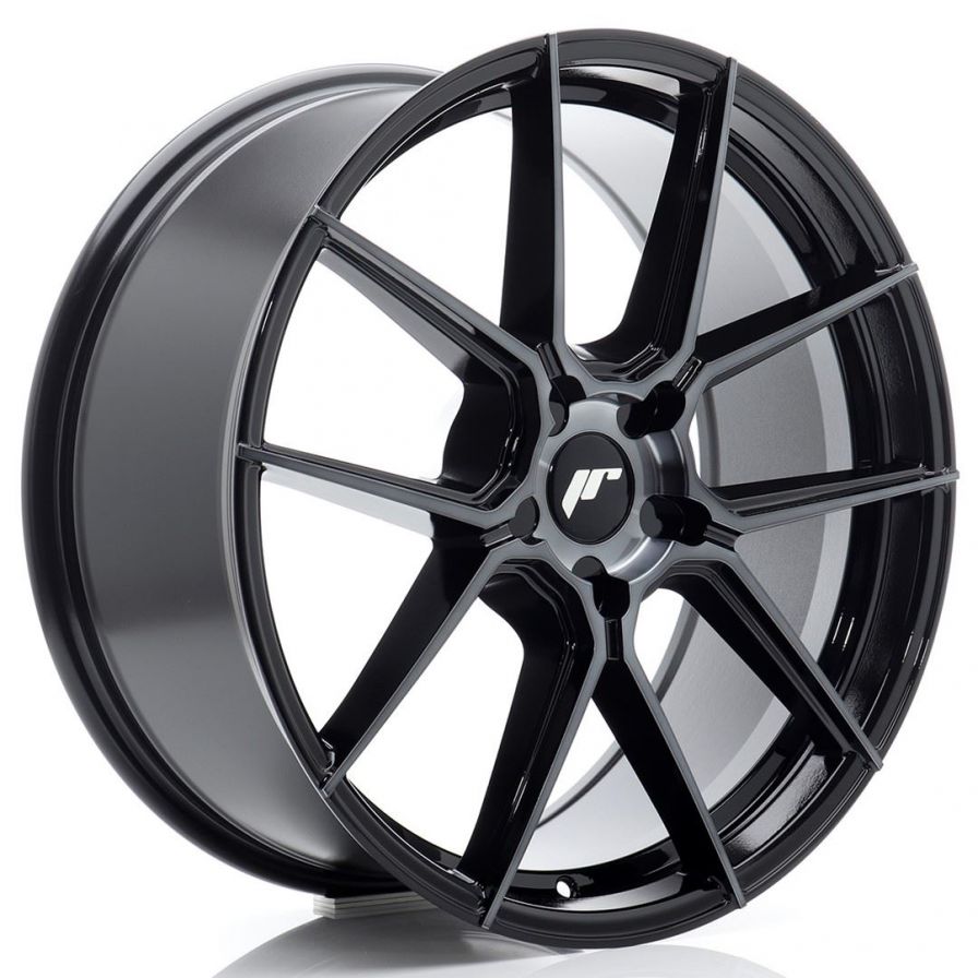 Japan Racing Wheels<br>JR30 Black Machined (20x8.5)