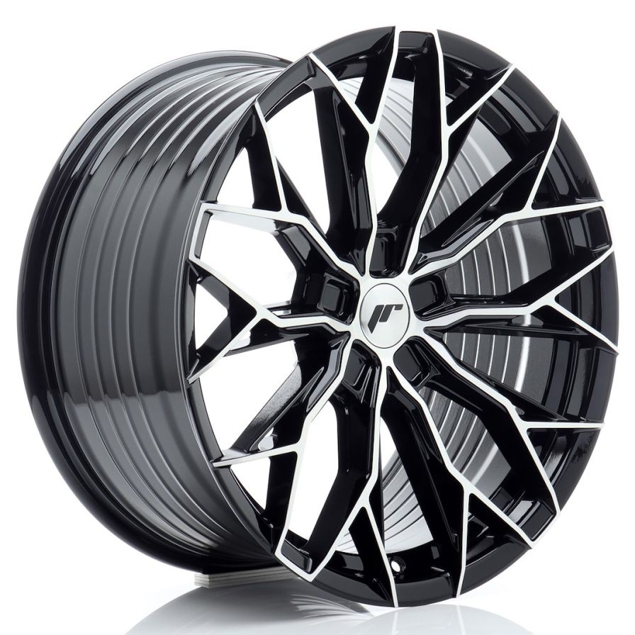Japan Racing Wheels<br>JR49 Gloss Black Machined (19x9.5)